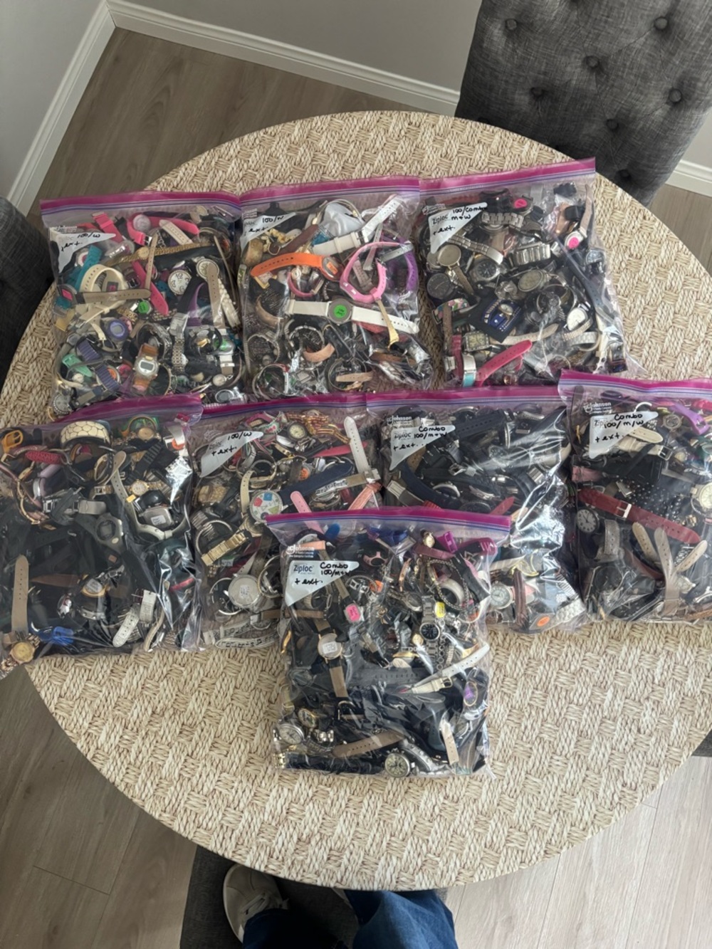 Lot of ladies watches, 100 count, plus a handful of extras.